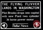 Standbild Ford Eindecker Washington DC USA, 1928, aus Sekunde 1 historischem Filmmaterial Videoclip 65675038377