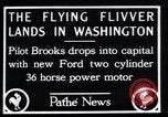 Standbild Ford Eindecker Washington DC USA, 1928, aus Sekunde 7 historischem Filmmaterial Videoclip 65675038377