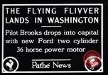 Standbild Ford Eindecker Washington DC USA, 1928, aus Sekunde 9 historischem Filmmaterial Videoclip 65675038377