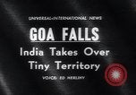 Standbild indischen Soldaten besetzen ehemaligen portugiesischen Kolonie Goa Goa Indien, 1961, aus Sekunde 15 historischem Filmmaterial Videoclip 65675038382
