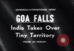 Standbild indischen Soldaten besetzen ehemaligen portugiesischen Kolonie Goa Goa Indien, 1961, aus Sekunde 16 historischem Filmmaterial Videoclip 65675038382