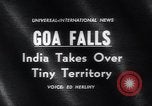 Standbild indischen Soldaten besetzen ehemaligen portugiesischen Kolonie Goa Goa Indien, 1961, aus Sekunde 18 historischem Filmmaterial Videoclip 65675038382