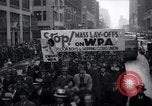 Standbild Protest New York United States USA, 1937, aus Sekunde 9 historischem Filmmaterial Videoclip 65675038386