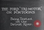 Image Ford Tri Motor Detroit Michigan USA, 1927, de la seconde 1 séquences d'archives historiques vidéo 65675038394