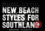 Image of beach wear New York United States USA, 1935, second 1 stock footage video 65675038434