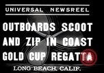 Image of motor boat race Long Beach California USA, 1937, second 4 stock footage video 65675038439