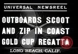 Image of motor boat race Long Beach California USA, 1937, second 6 stock footage video 65675038439