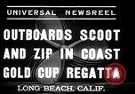 Image of motor boat race Long Beach California USA, 1937, second 7 stock footage video 65675038439
