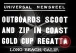 Image of motor boat race Long Beach California USA, 1937, second 8 stock footage video 65675038439