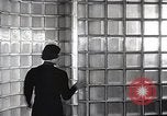 Image of Glass block building material at newspaper printing and press company Columbus Ohio USA, 1937, second 31 stock footage video 65675038440