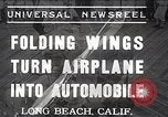 Image of aerobile with folding wings Long Beach California USA, 1937, second 1 stock footage video 65675038443