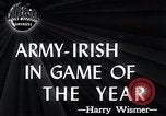 Image of Army versus Notre Dame New York United States USA, 1946, second 3 stock footage video 65675038450