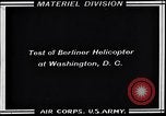 Standbild Berliner Hubschrauber Washington DC USA, 1925, aus Sekunde 12 historischem Filmmaterial Videoclip 65675038464