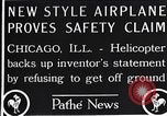Standbild Freak Hubschrauber Chicago Illinois USA, 1925, aus Sekunde 3 historischem Filmmaterial Videoclip 65675038465