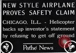 Standbild Freak Hubschrauber Chicago Illinois USA, 1925, aus Sekunde 7 historischem Filmmaterial Videoclip 65675038465