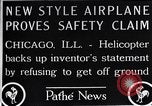 Standbild Freak Hubschrauber Chicago Illinois USA, 1925, aus Sekunde 9 historischem Filmmaterial Videoclip 65675038465