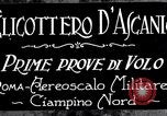 Standbild D'Ascanio Hubschrauber Ciampino Italien, 1930, aus Sekunde 3 historischem Filmmaterial Videoclip 65675038467