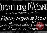 Standbild D'Ascanio Hubschrauber Ciampino Italien, 1930, aus Sekunde 4 historischem Filmmaterial Videoclip 65675038467