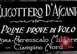 Standbild D'Ascanio Hubschrauber Ciampino Italien, 1930, aus Sekunde 5 historischem Filmmaterial Videoclip 65675038467