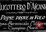 Standbild D'Ascanio Hubschrauber Ciampino Italien, 1930, aus Sekunde 6 historischem Filmmaterial Videoclip 65675038467