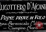 Standbild D'Ascanio Hubschrauber Ciampino Italien, 1930, aus Sekunde 7 historischem Filmmaterial Videoclip 65675038467
