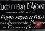 Standbild D'Ascanio Hubschrauber Ciampino Italien, 1930, aus Sekunde 9 historischem Filmmaterial Videoclip 65675038467