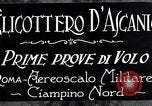 Standbild D'Ascanio Hubschrauber Ciampino Italien, 1930, aus Sekunde 10 historischem Filmmaterial Videoclip 65675038467
