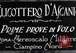 Standbild D'Ascanio Hubschrauber Ciampino Italien, 1930, aus Sekunde 12 historischem Filmmaterial Videoclip 65675038467