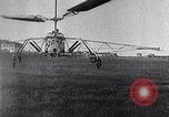Standbild D'Ascanio Hubschrauber Ciampino Italien, 1930, aus Sekunde 62 historischem Filmmaterial Videoclip 65675038467