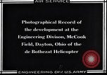 Image of De Bothezat helicopter Dayton Ohio USA, 1921, second 12 stock footage video 65675038468