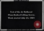 Image of De Bothezat helicopter Dayton Ohio USA, 1921, second 30 stock footage video 65675038468