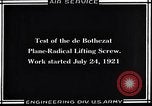 Image of De Bothezat helicopter Dayton Ohio USA, 1921, second 31 stock footage video 65675038468