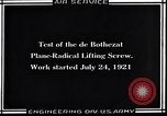 Image of De Bothezat helicopter Dayton Ohio USA, 1921, second 36 stock footage video 65675038468