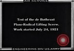 Image of De Bothezat helicopter Dayton Ohio USA, 1921, second 39 stock footage video 65675038468