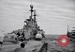 Standbild amerikanischen Kreuzer USS Saint Paul westlichen pazifischen Ozean, 1957, aus Sekunde 13 historischem Filmmaterial Videoclip 65675038495