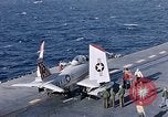 Image of FJ 3 aircraft catapulted California United States USA, 1956, second 18 stock footage video 65675038506