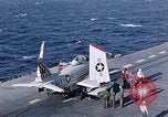 Image of FJ 3 aircraft catapulted California United States USA, 1956, second 19 stock footage video 65675038506