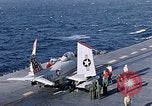 Image of FJ 3 aircraft catapulted California United States USA, 1956, second 28 stock footage video 65675038506