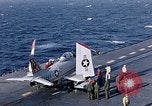 Image of FJ 3 aircraft catapulted California United States USA, 1956, second 32 stock footage video 65675038506