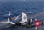 Image of FJ 3 aircraft catapulted California United States USA, 1956, second 34 stock footage video 65675038506