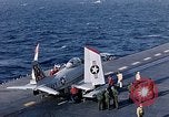 Image of FJ 3 aircraft catapulted California United States USA, 1956, second 36 stock footage video 65675038506