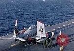 Image of FJ 3 aircraft catapulted California United States USA, 1956, second 37 stock footage video 65675038506