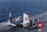 Image of FJ 3 aircraft catapulted California United States USA, 1956, second 38 stock footage video 65675038506