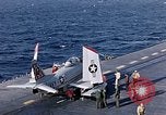 Image of FJ 3 aircraft catapulted California United States USA, 1956, second 40 stock footage video 65675038506