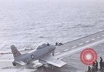 Image of FJ 3 aircraft catapulted California United States USA, 1956, second 47 stock footage video 65675038506