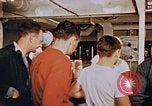 Standbild Matrosen Essen an Bord der USS Boxer Korea, 1953, aus Sekunde 4 historischem Filmmaterial Videoclip 65675038544