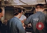 Standbild Matrosen Essen an Bord der USS Boxer Korea, 1953, aus Sekunde 6 historischem Filmmaterial Videoclip 65675038544