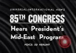Image of President Eisenhower Washington DC USA, 1957, second 16 stock footage video 65675038587