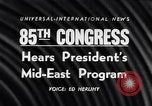 Image of President Eisenhower Washington DC USA, 1957, second 19 stock footage video 65675038587