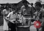 Image of rescued prisoners eating soup Luzon Island Philippines, 1945, second 40 stock footage video 65675038671